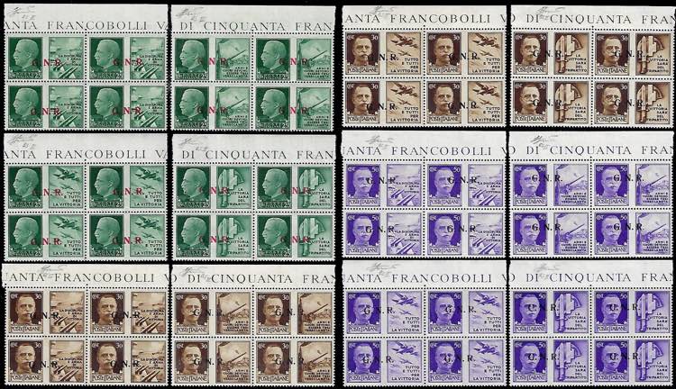 1943 - Serie completa in blocchi ... 