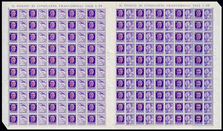 1944 - 50 cent. Aeronautica e ... 