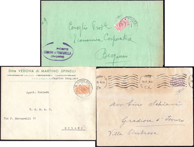 1944 - 25 cent., 50 cent., 1 lira ... 