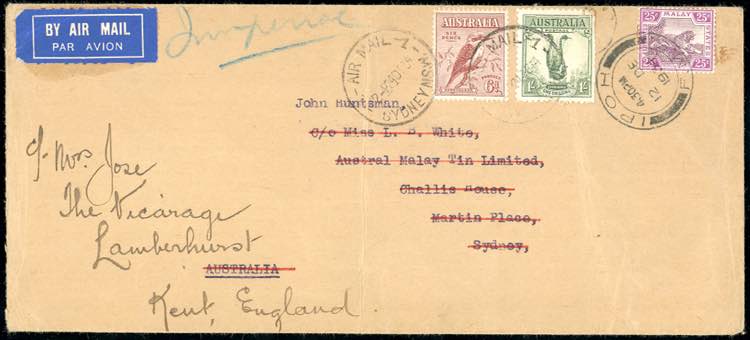1934 - MALAYSIA/AUSTRALIA/GREAT ... 
