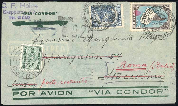 1936 - ARGENTINA/SWEDEN/ITALY - ... 