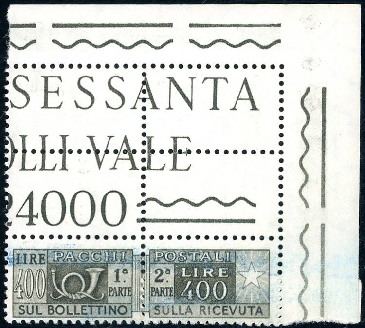 1955 - 400 lire, filigrana stelle ... 