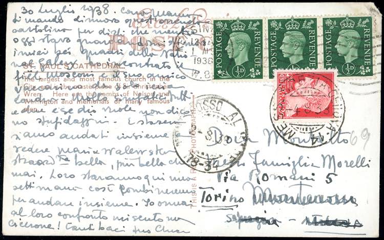 1938 - GREAT BRITAIN/ITALY - ... 