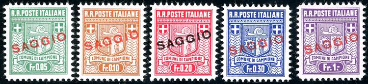 CAMPIONE DITALIA 1944 - Stemma, ... 