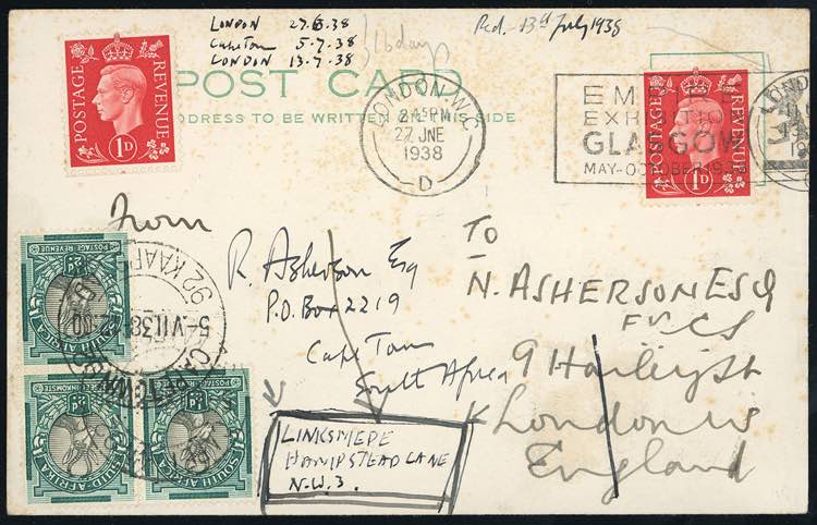 1938 - GREAT BRITAIN/SOUTH ... 