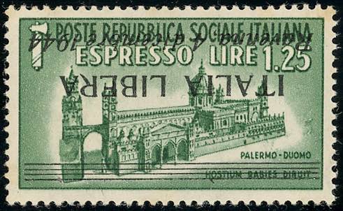 RAVENNA 1944 - 1,25 lire espresso, ... 