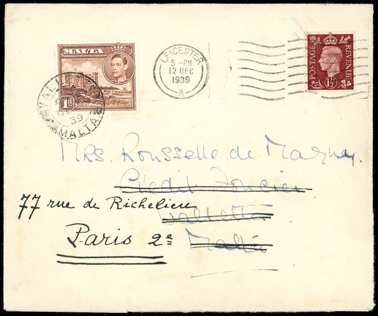 1939 - GREAT BRITAIN/MALTA/FRANCE ... 