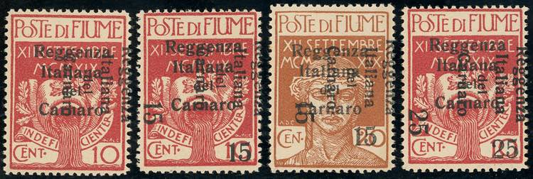 FIUME 1920 - Soprastampati ... 