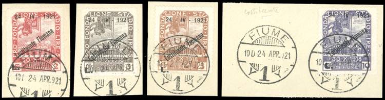 FIUME 1921 - 2 l., 3 l., 5 l., 10 ... 