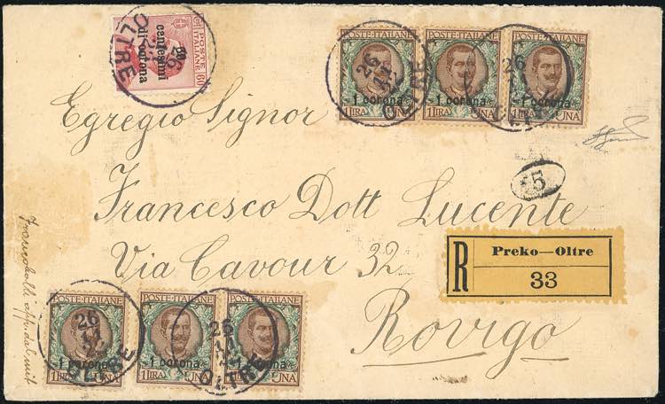 DALMAZIA 1922 - 1 corona su 1 ... 