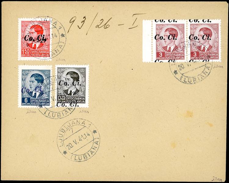 LUBIANA 1941 - Soprastampati a ... 