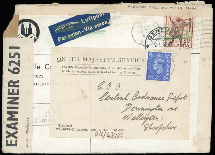 1942 - SWITZERLAND/GREAT BRITAIN - ... 