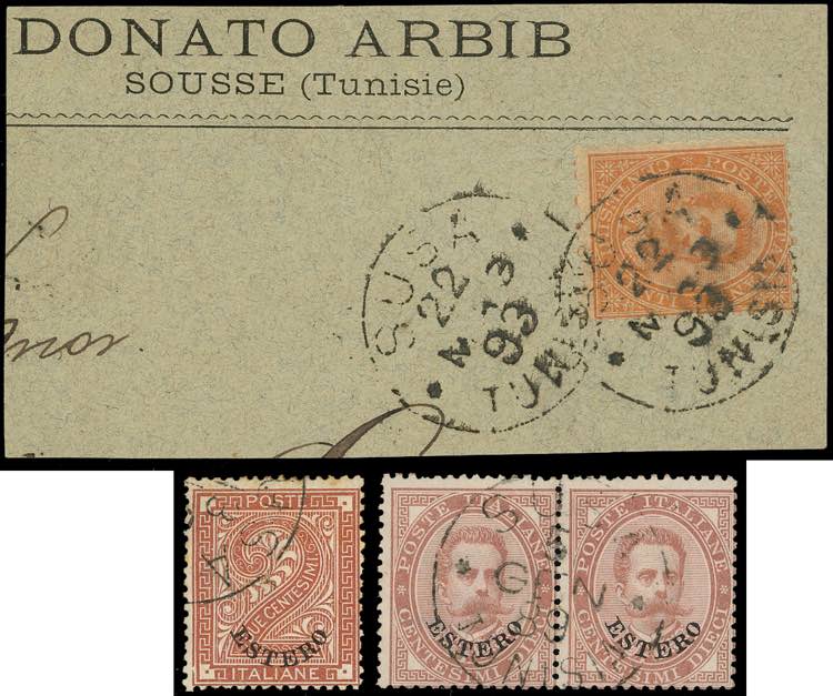 SUSA 1874/81 - Quattro esemplari ... 