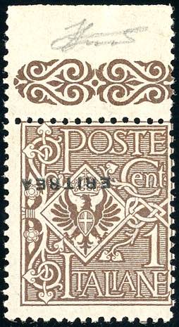 1924 - 1 cent. Floreale, ... 