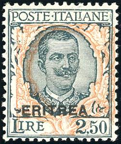 1926 - 2,50 lire Floreale, ornato ... 