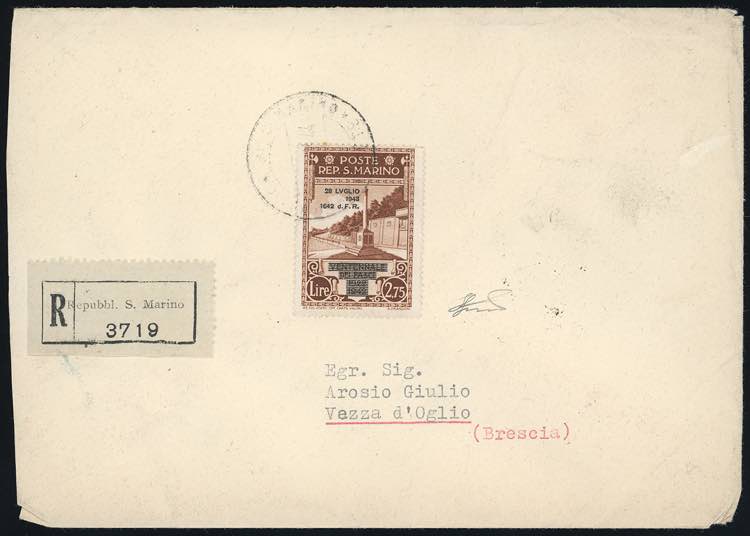 1944 - 2,75 lire Caduta del ... 