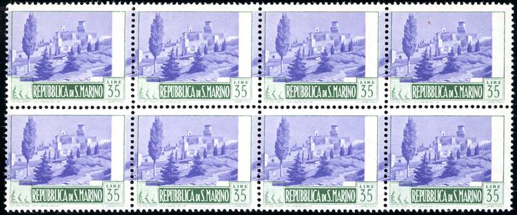 1949 - 35 lire Paesaggi, centro ... 