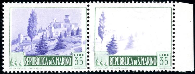 1949 - 35 lire Paesaggi, coppia ... 