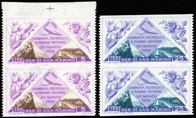 1952 - 5 lire e 25 lire Giornata ... 