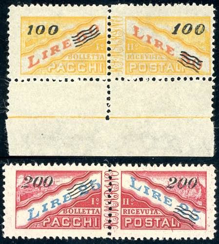 1948/50 - Soprastampati, filigrana ... 