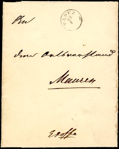 LIECHTENSTEIN - Lettera non ... 