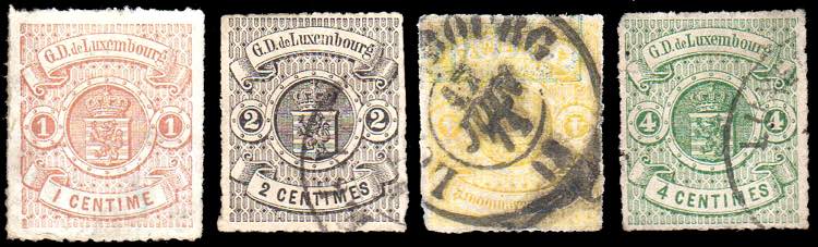 LUSSEMBURGO 1865/1875 - Stemma, ... 