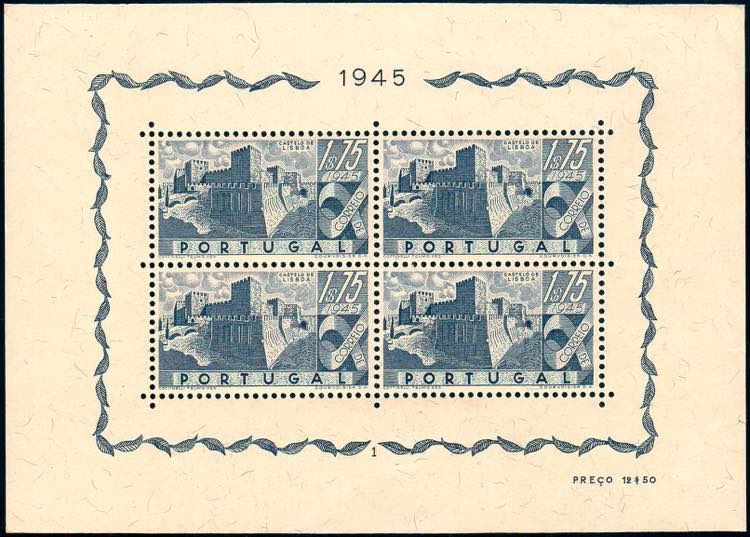 PORTOGALLO FOGLIETTI 1945 - 1,75 ... 