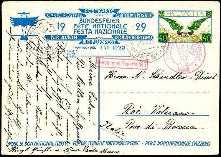 SVIZZERA POSTA AEREA 1929 - ... 