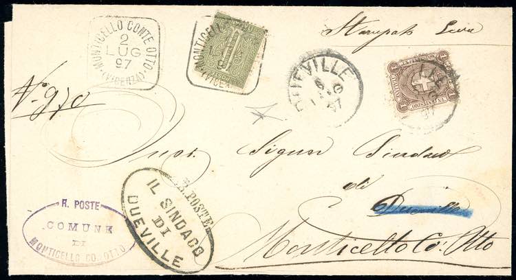 1897 - ITALY - Redirected with ... 