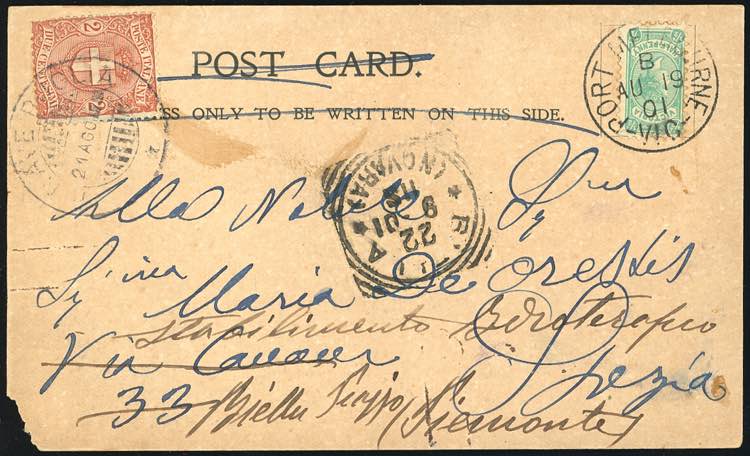 1901 - VICTORIA SOUTH AFRICA/ITALY ... 