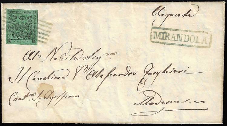 MIRANDOLA, 6 sbarre  cartella ... 