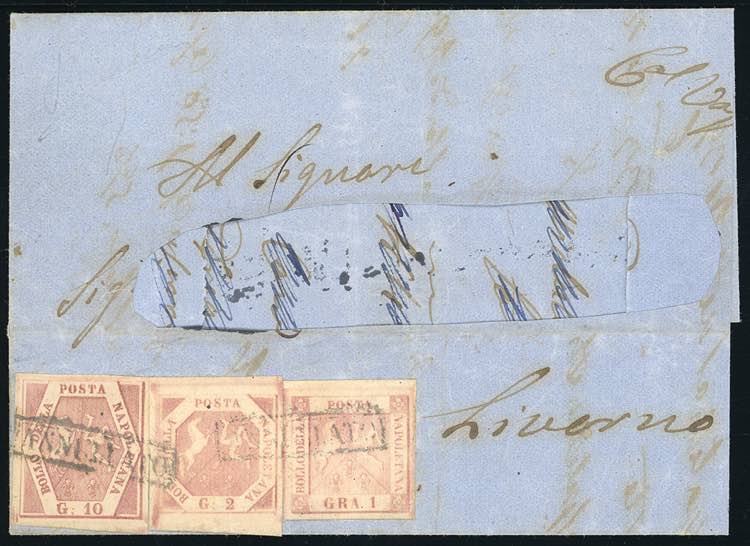 1859 - 10 grana rosa brunastro, I ... 