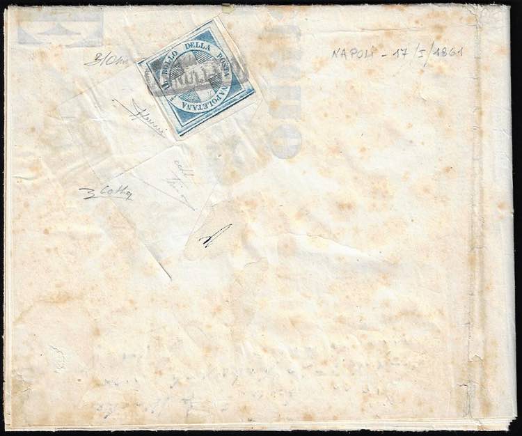 1861 - 1/2 tornese azzurro ... 