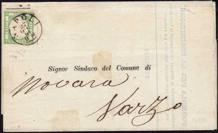 1861 - 1/2 tornese verde scuro ... 