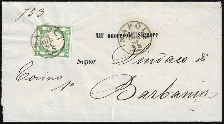 1861 - 1/2 tornese verde scuro, ... 