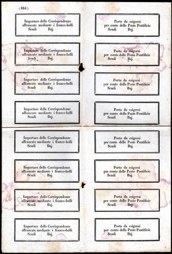 1852 ca - Foglio completo di 16 ... 