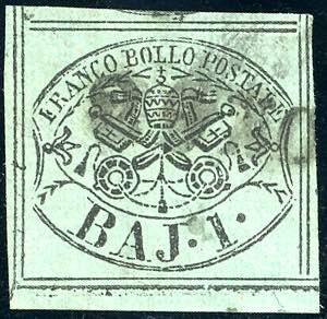 1852 - 1 baj verde grigiastro (2), ... 