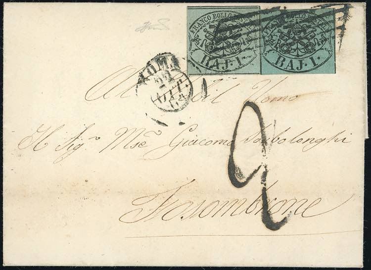 1864 - 1 baj verde grigiastro, 1 ... 