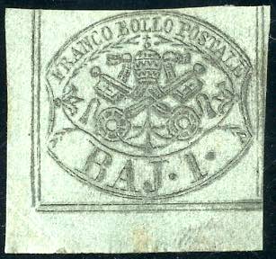 1854 - 1 baj verde grigiastro, ... 