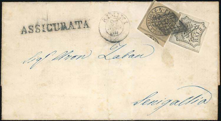 1854 - 4 baj bruno rosaceo chiaro, ... 