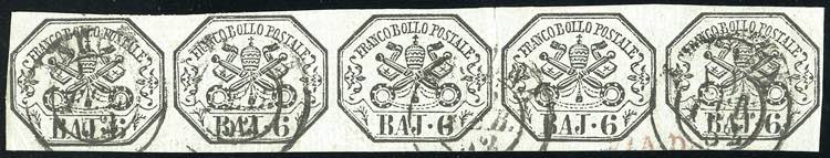 1852 - 6 baj grigio verdastro (7), ... 