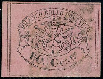 1867 - 80 cent. rosa lillaceo ... 