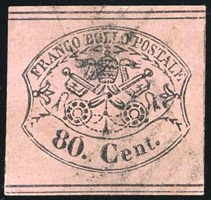 1867 - 80 cent. rosa lillaceo ... 