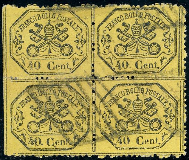 1868 - 40 cent. giallo (29b), ... 