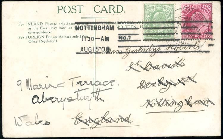 1908 - INDIA/GREAT BRITAIN - ... 