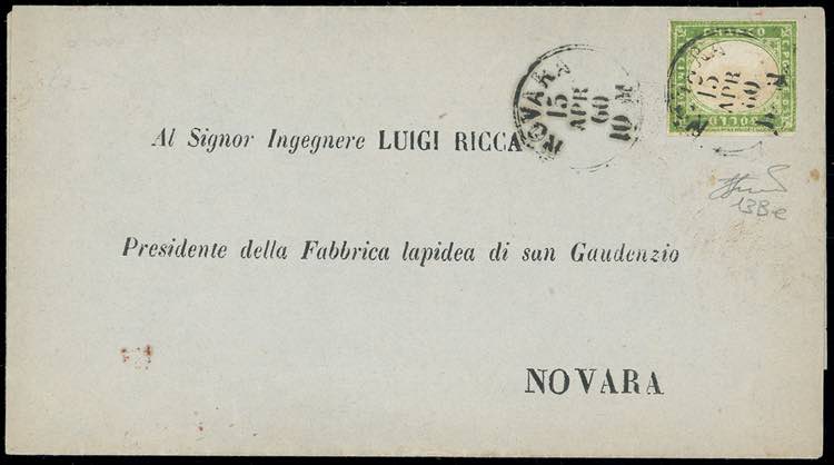 1860 - 5 cent. verde giallo ... 