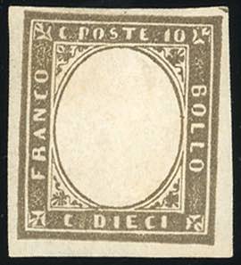 1861 - 10 cent. grigio olivastro ... 