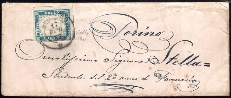 1857 - 20 cent. cobalto verdastro ... 