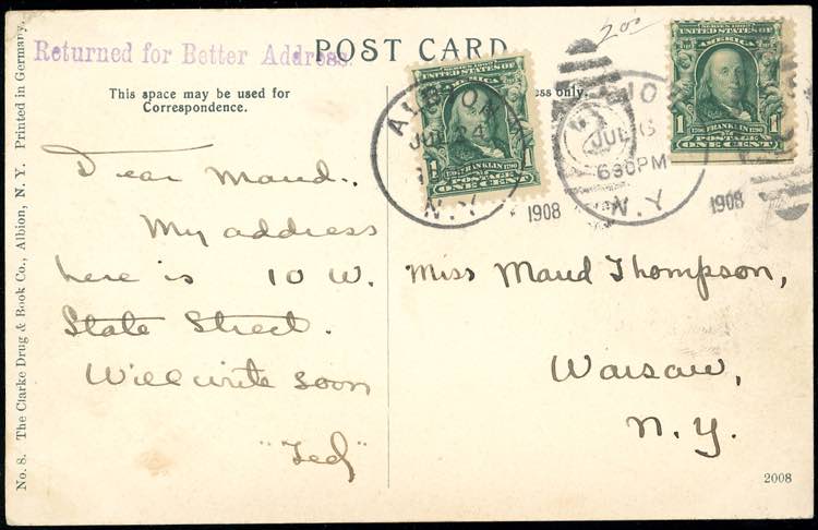 1908 - UNITED STATES OF AMERICA - ... 