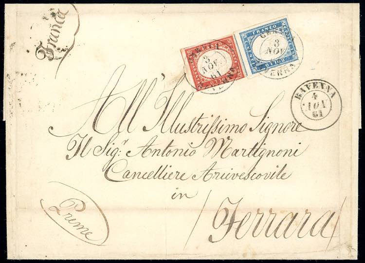 1861 - 40 cent. vermiglio mattone ... 